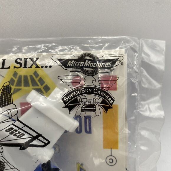 1990 Super Sky Carrier Micro Machines SEALED collectible toy Wendy’s Kids Meal - Picture 5 of 9